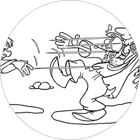 Snowball Fight coloring page