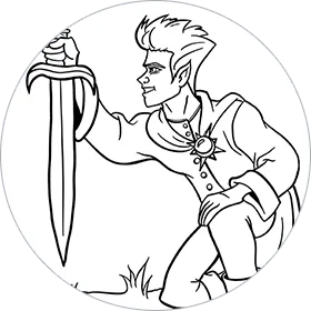 Tristan coloring page