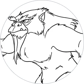 Yeti coloring page
