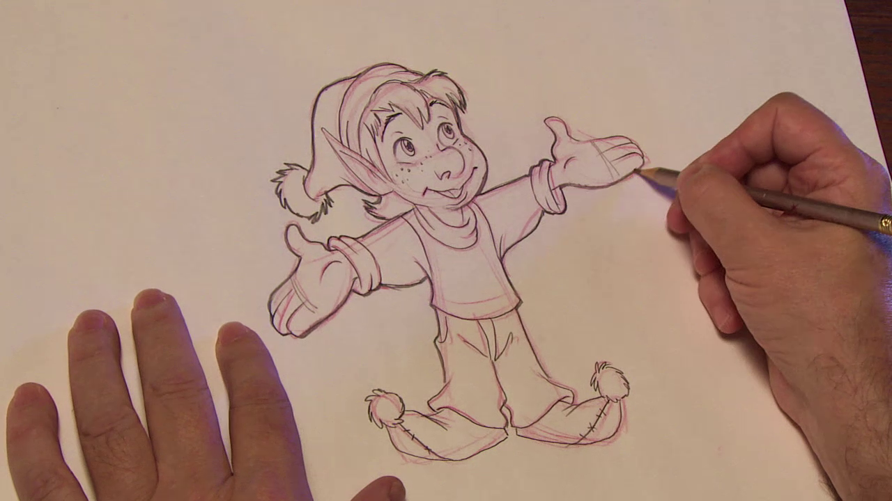 How to draw Zach the Elf