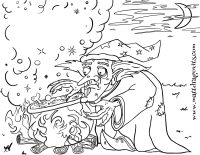 Good Knight Sweet Prince - Halloween Witch with her cauldron